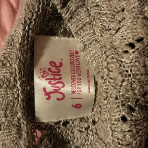 Gray Justice sweater
